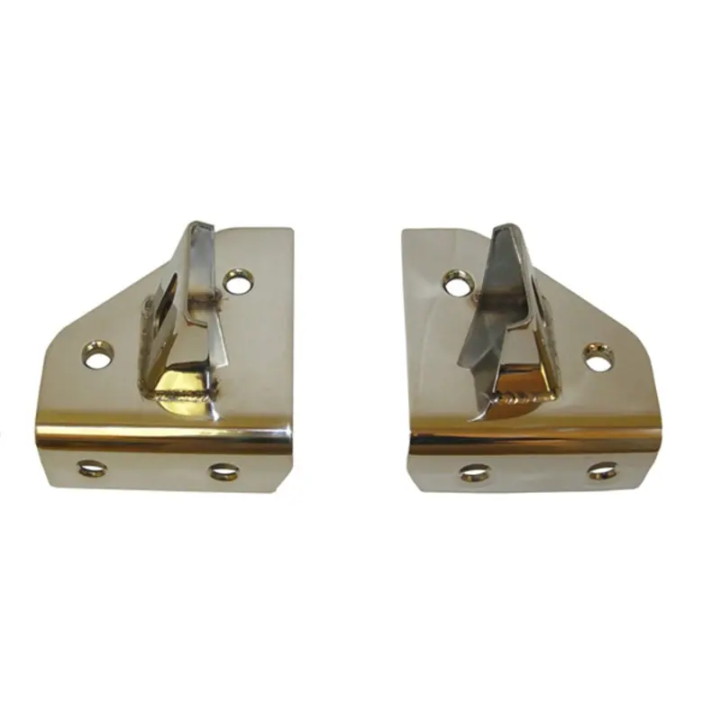 Rugged Ridge Stainless Steel Windshield Light Mount Brackets For 1976–1995 Jeep Wrangler Yj 2