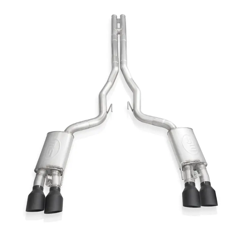 Stainless Works 2020 Ford Shelby Gt500 Redline Cat-Back Exhaust With H-Pipe And Factory-Compatible Black Tips 1