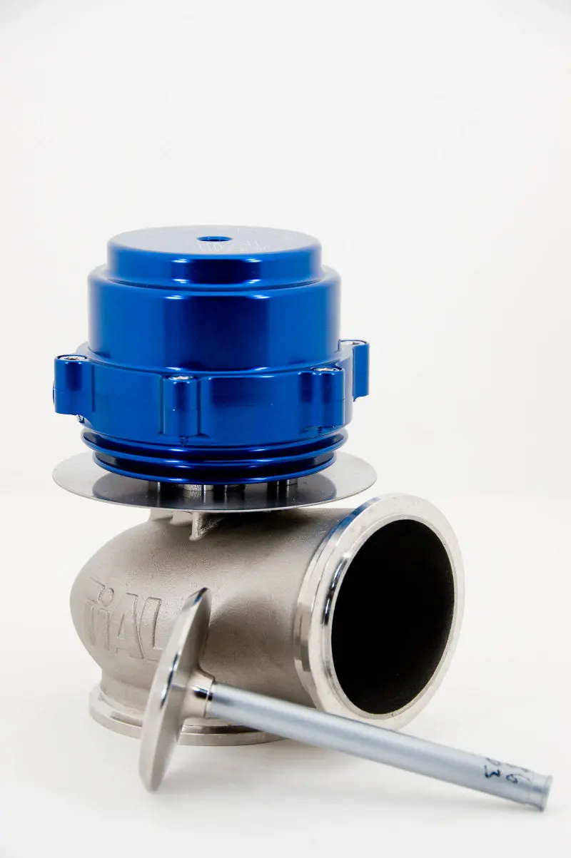 Tial V60 Sport Wastegate – 60Mm, 0.897 Bar (13.02 Psi), Includes Clamps – Blue Finish 1