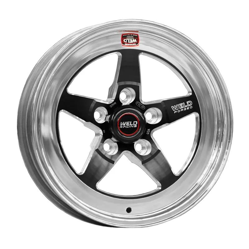 Weld S71 Black Non-Beadlock Wheel – 15X16.33", 5X4.75", 6.5" Backspace, Medium Pad 1