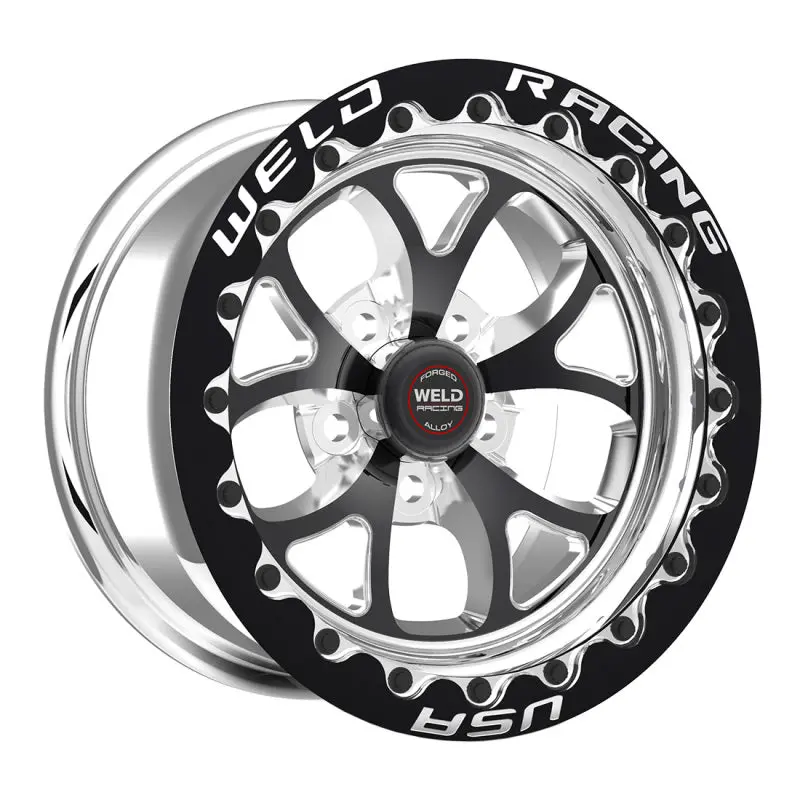 Weld S76 17X10 / 5X115Mm Bp / 6.7In. Bs Black Wheel (High Pad) - Black Single Beadlock Mt 1