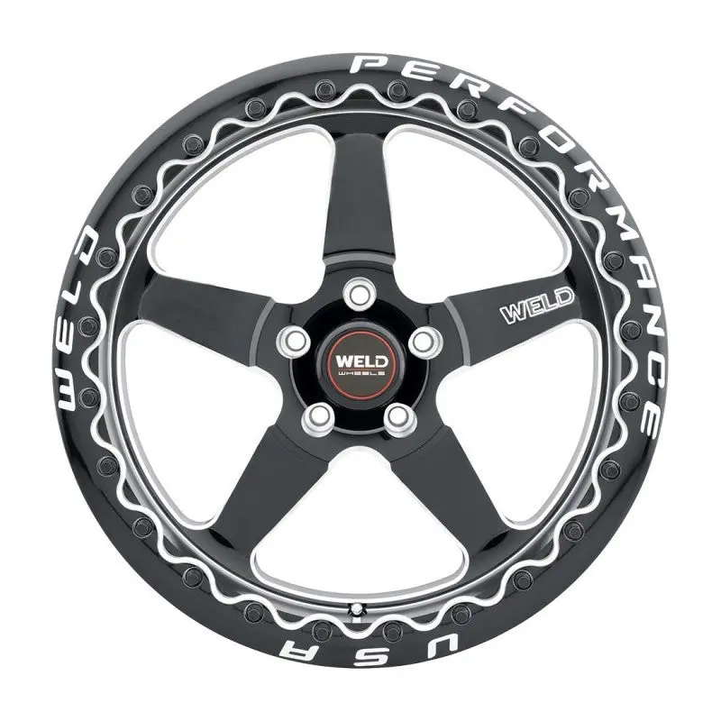 Weld S904 17X10 Ventura Beadlock 5X115 Et30 Bs6.70 Gloss Blk Mil Dia 78.1 2