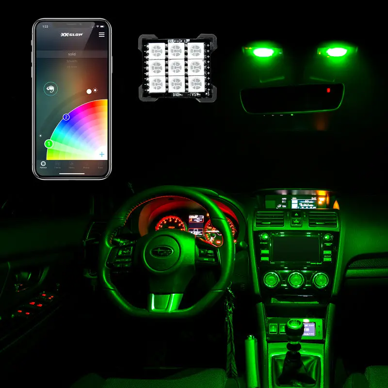 Xkchrome Rgb Festoon Led Dome Light Panel – Bluetooth-Enabled, App-Controlled 2